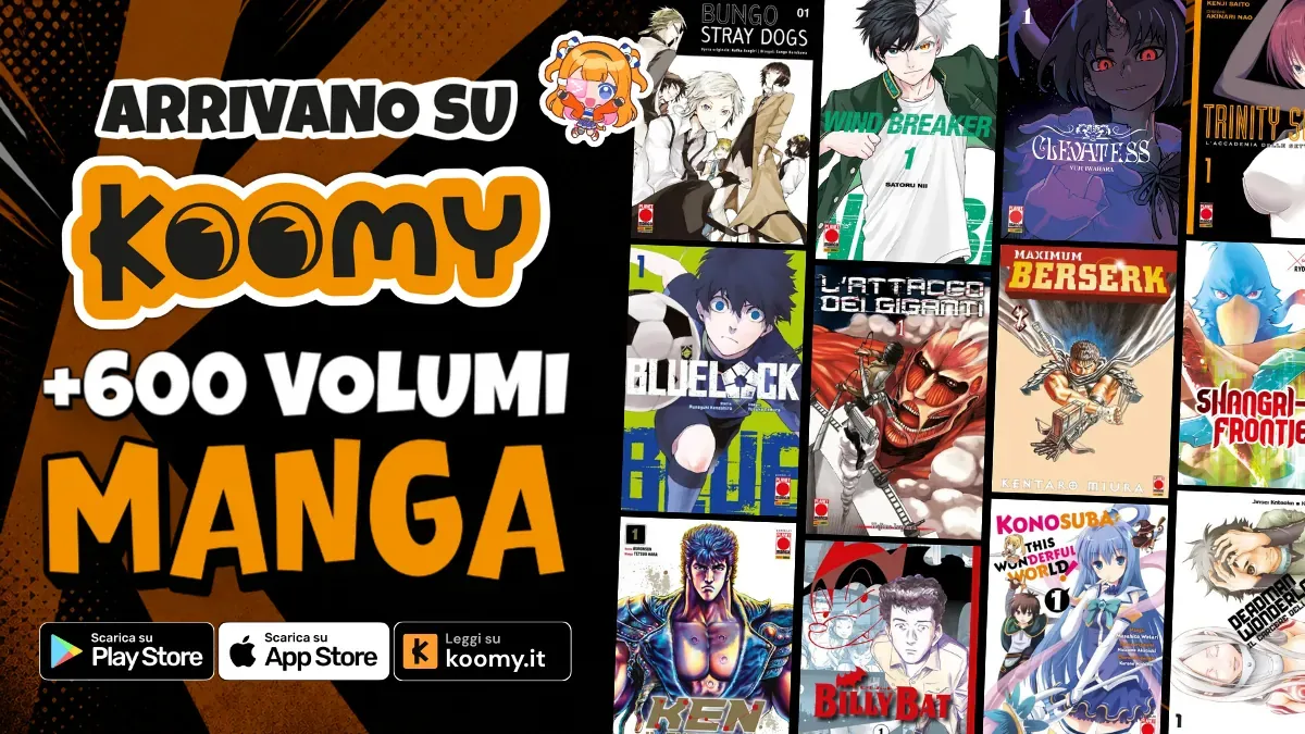 Planet Manga su Koomy: oltre 90 serie e 600 volumi in digitale