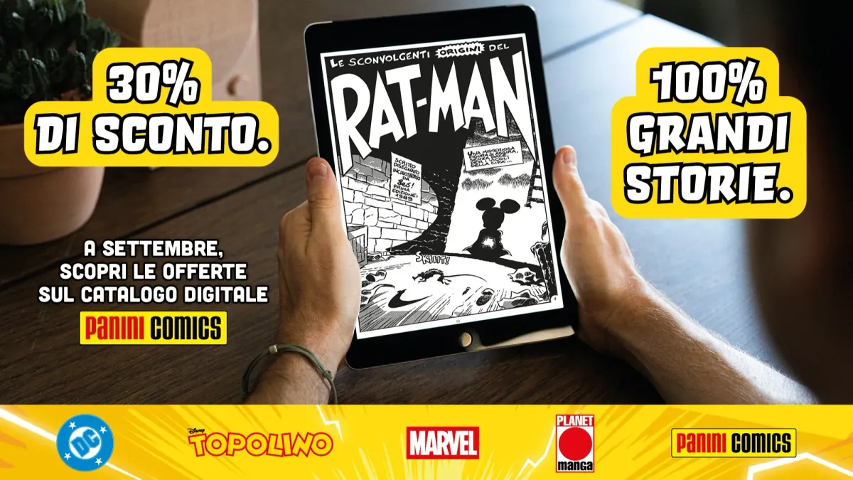 Sconto Panini Comics settembre 2026: 3.000 volumi su Koomy